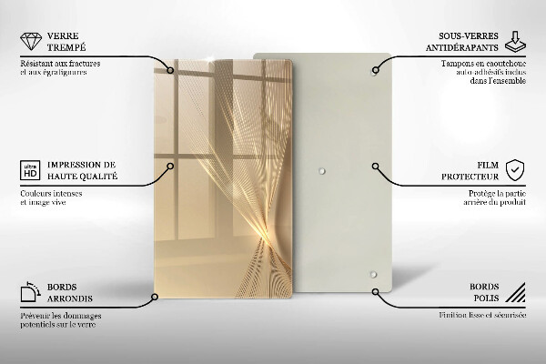 Skleněná deska do kuchyně Moderní abstrakce