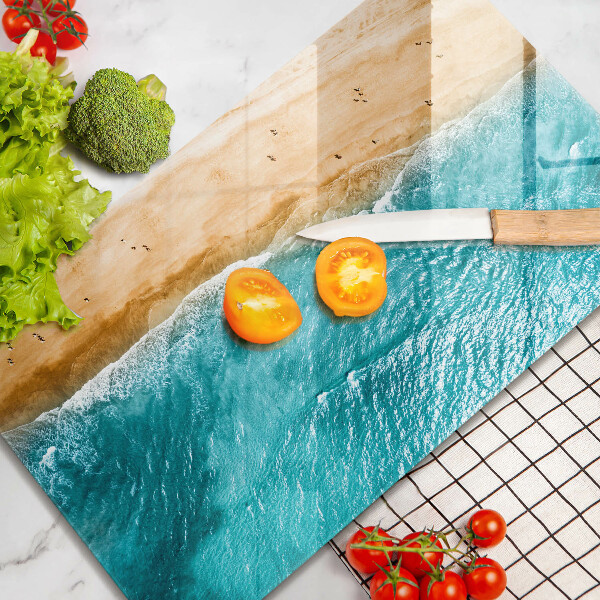 Skleněná deska do kuchyně Pláž pobřeží a moře