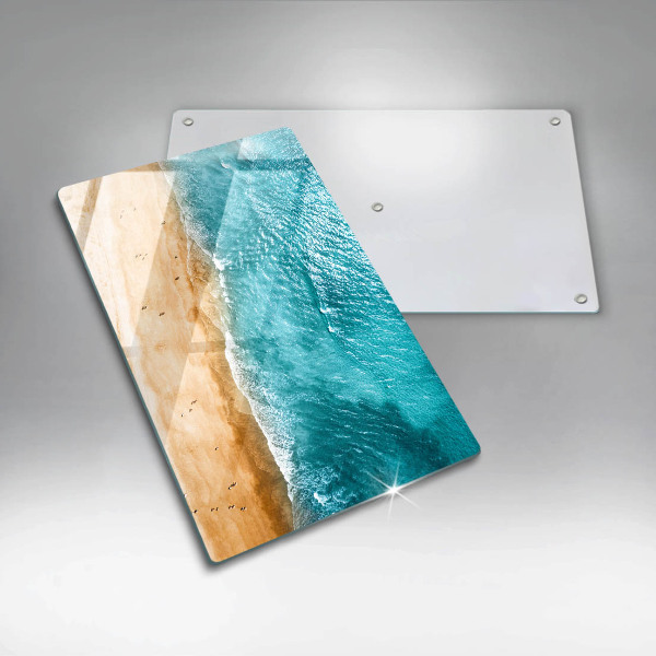 Skleněná deska do kuchyně Pláž pobřeží a moře