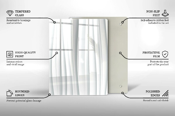 Skleněná deska do kuchyně Monstera odchází