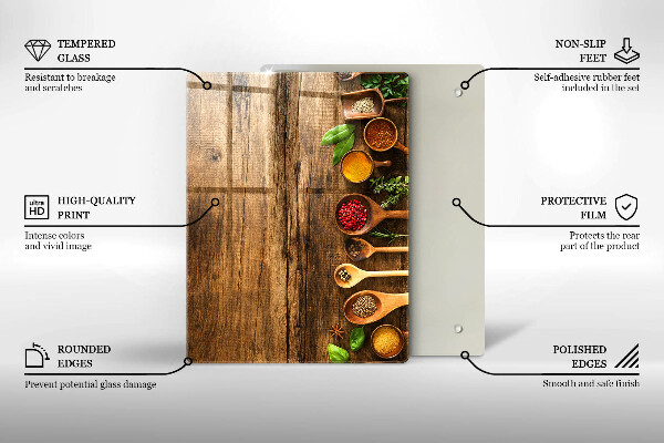 Skleněná deska do kuchyně Dřevěné desky a listy