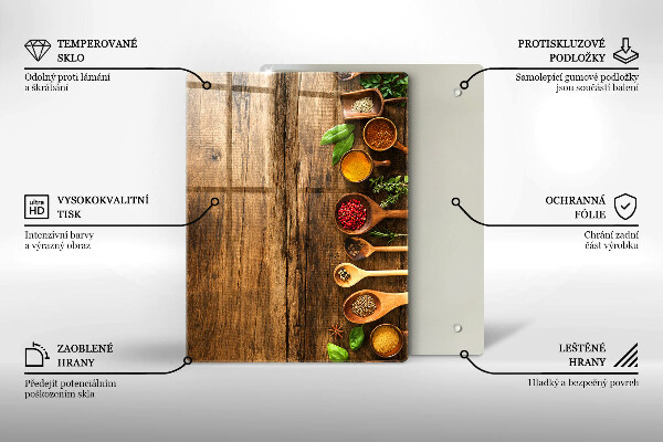 Skleněná deska do kuchyně Dřevěné desky a listy