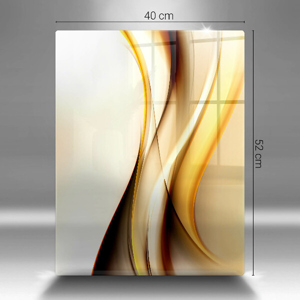 Skleněná deska do kuchyně Abstraktní kouřové čáry