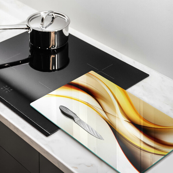 Skleněná deska do kuchyně Abstraktní kouřové čáry