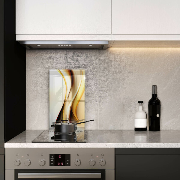 Skleněná deska do kuchyně Abstraktní kouřové čáry