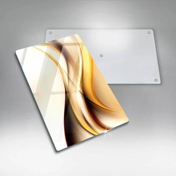 Skleněná deska do kuchyně Abstraktní kouřové čáry