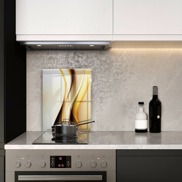 Skleněná deska do kuchyně Abstraktní kouřové čáry