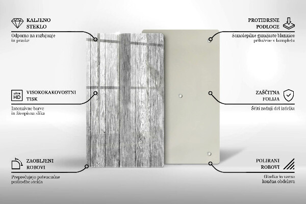 Skleněná deska do kuchyně Staré dřevěné desky