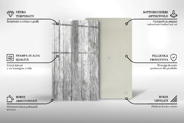 Skleněná deska do kuchyně Staré dřevěné desky