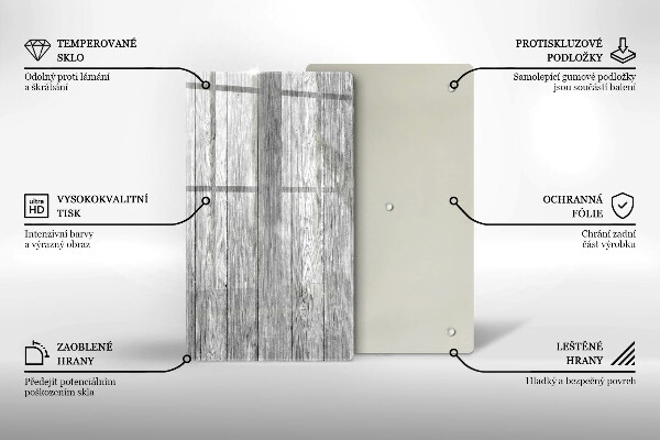 Skleněná deska do kuchyně Staré dřevěné desky