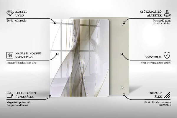 Skleněná deska do kuchyně Struktura abstrakce pozadí