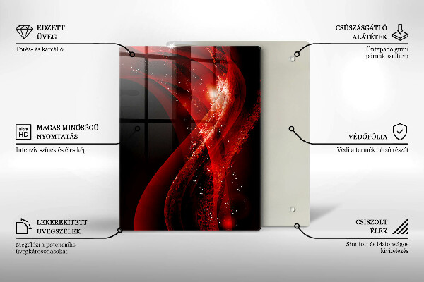 Skleněná deska do kuchyně Abstraktní hnědé čáry