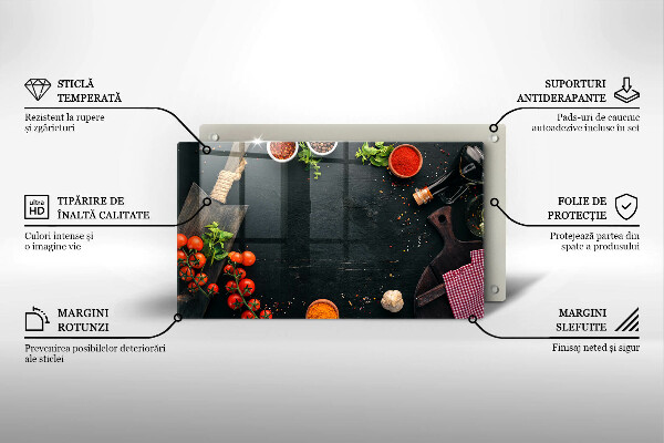 Krájecí prkénko skleněné Cherry rajčata