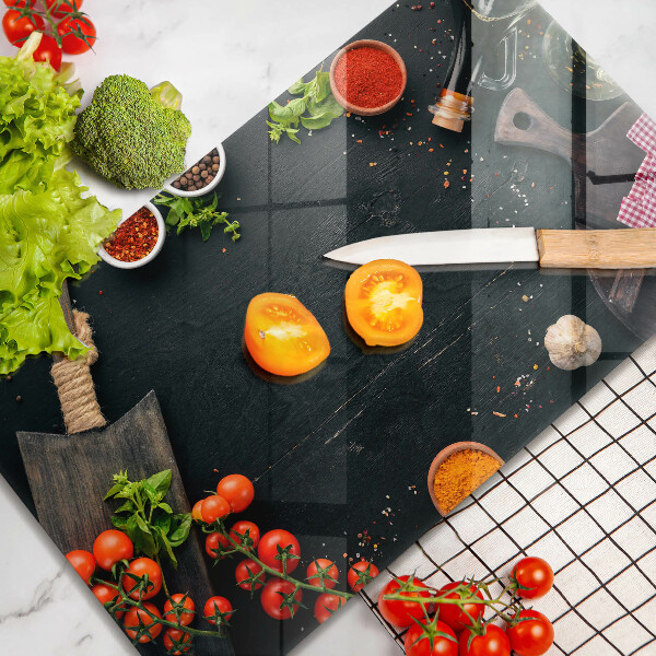 Krájecí prkénko skleněné Cherry rajčata