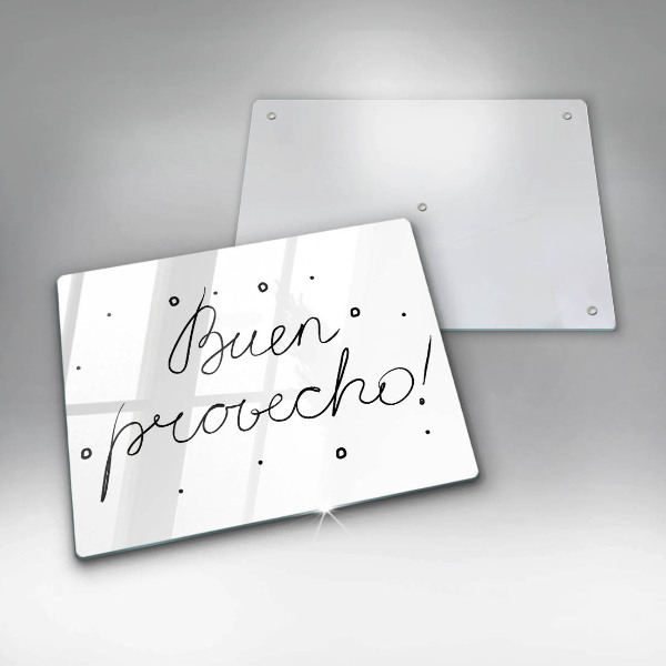 Krájecí prkénko skleněné Buen provecho!