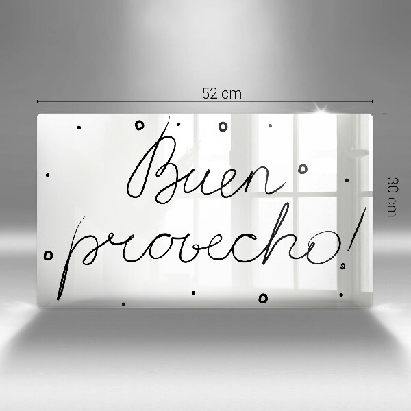 Krájecí prkénko skleněné Buen provecho!