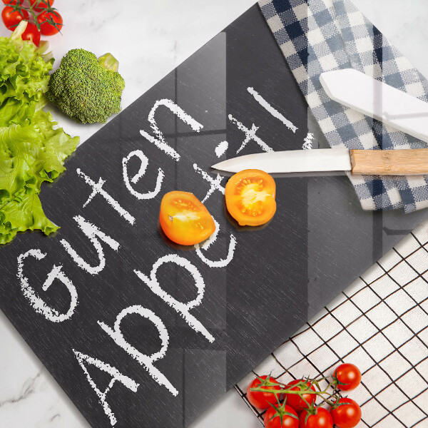 Skleněná deska do kuchyně Guten appetit!