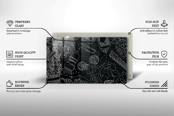 Skleněná deska do kuchyně Kuchyňské doplňky