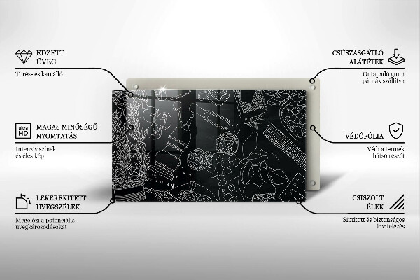 Skleněná deska do kuchyně Kuchyňské doplňky