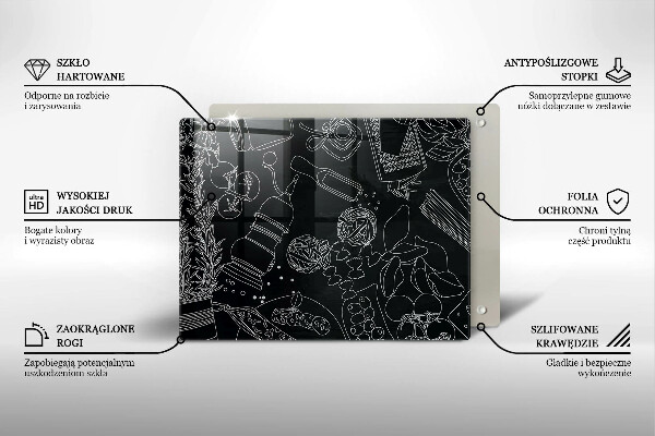 Skleněná deska do kuchyně Kuchyňské doplňky