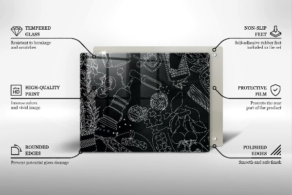 Skleněná deska do kuchyně Kuchyňské doplňky