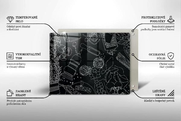 Skleněná deska do kuchyně Kuchyňské doplňky