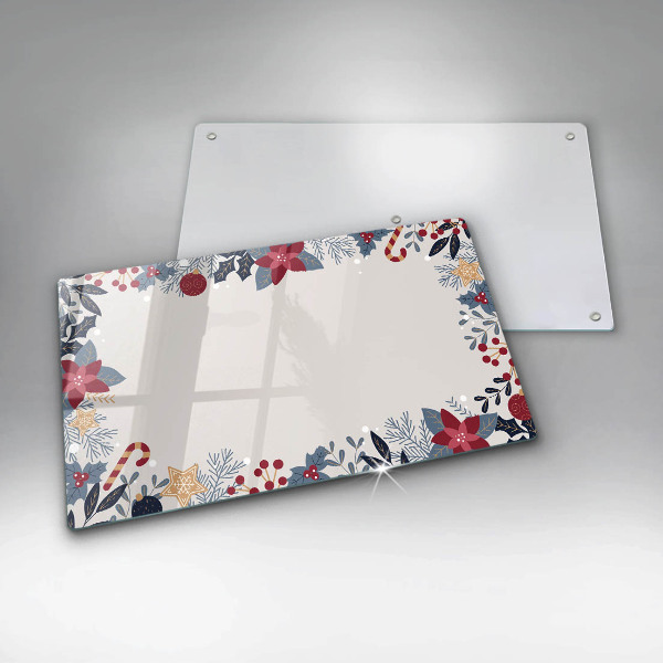 Krájecí prkénko skleněné Vánoční dekorace