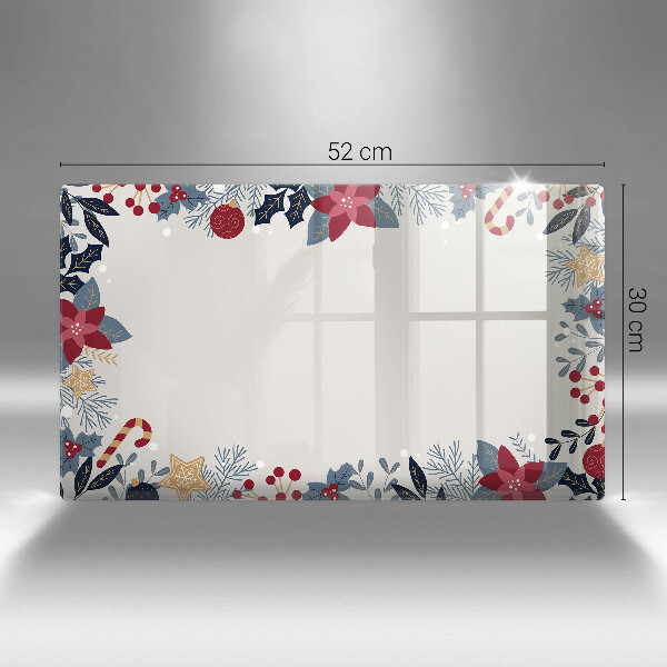 Krájecí prkénko skleněné Vánoční dekorace