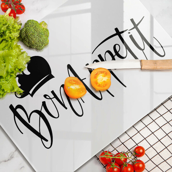 Krájecí prkénko skleněné Bon appetit