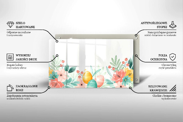 Skleněná deska do kuchyně Velikonoční vajíčka