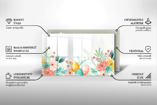 Skleněná deska do kuchyně Velikonoční vajíčka