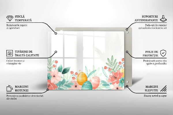 Skleněná deska do kuchyně Velikonoční vajíčka