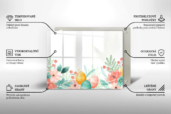 Skleněná deska do kuchyně Velikonoční vajíčka