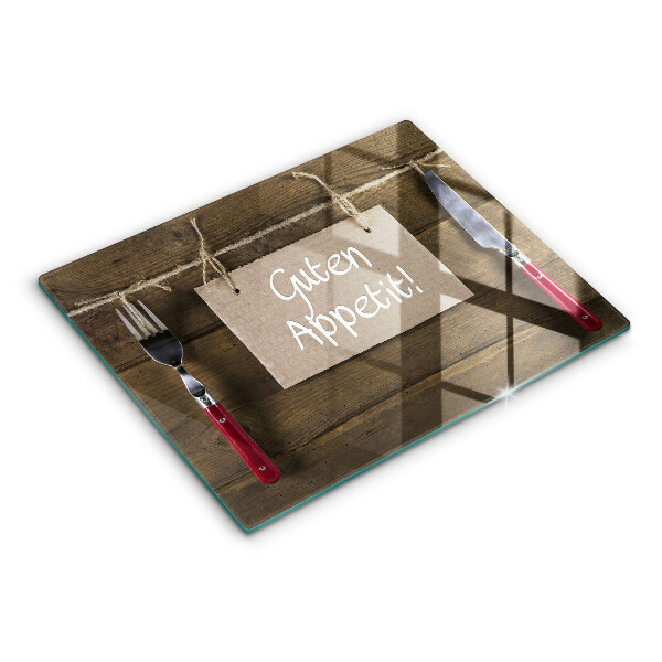 Skleněná deska do kuchyně Guten apetit