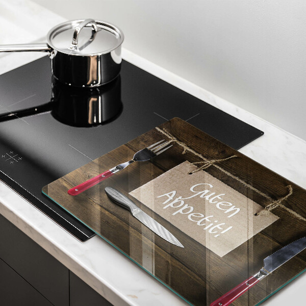 Skleněná deska do kuchyně Guten apetit