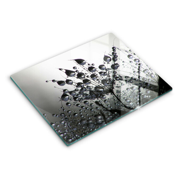 Skleněná deska do kuchyně Pampelišky a rosa