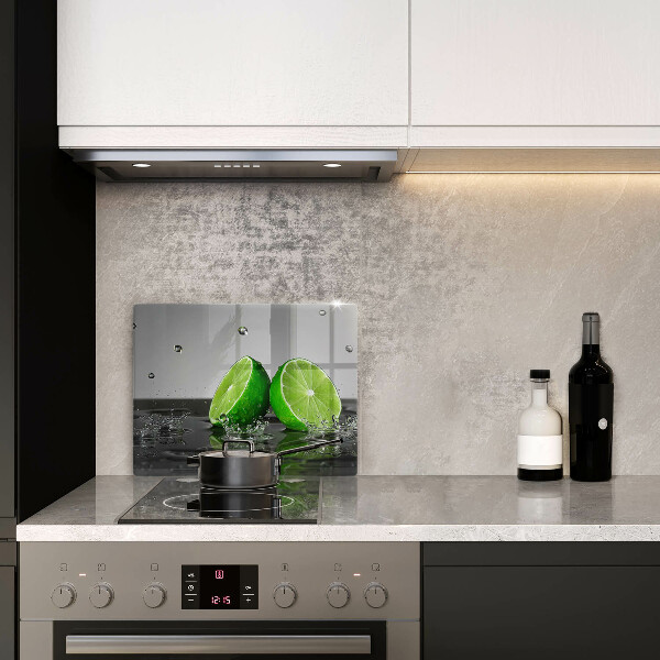 Krájecí prkénko skleněné Šťavnaté limetky a voda