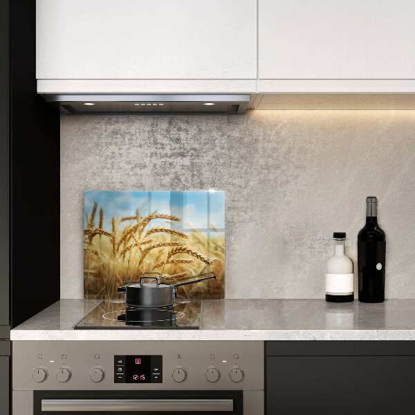 Krájecí prkénko skleněné Klasy obilovin na poli