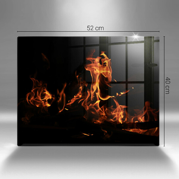 Krájecí prkénko skleněné Zapal živý plamen