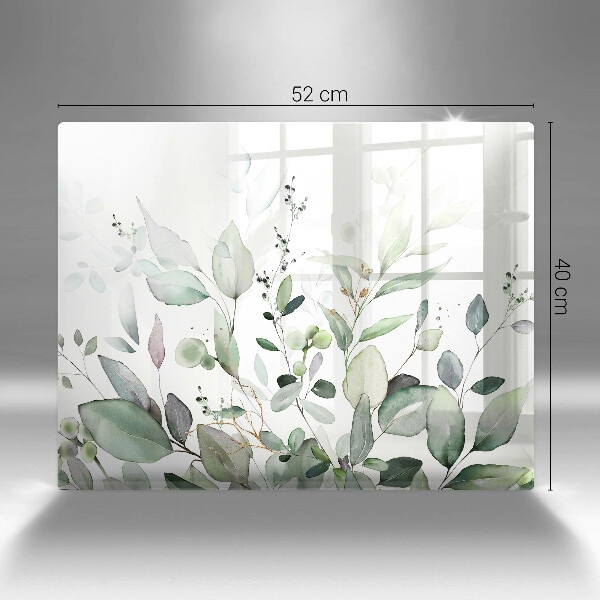 Krájecí prkénko skleněné Akvarel rostliny