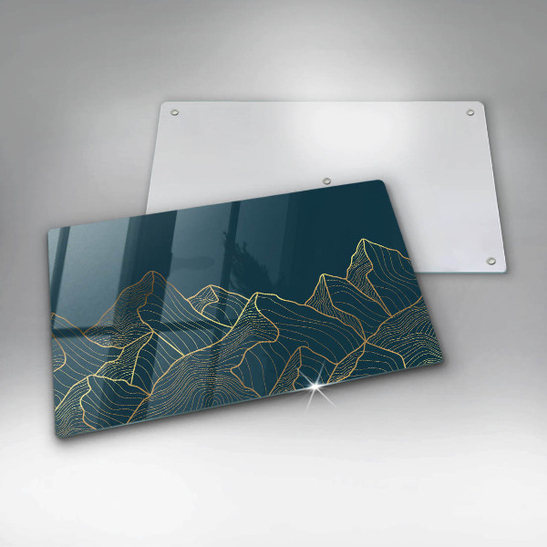 Krájecí prkénko skleněné Abstraktní hory
