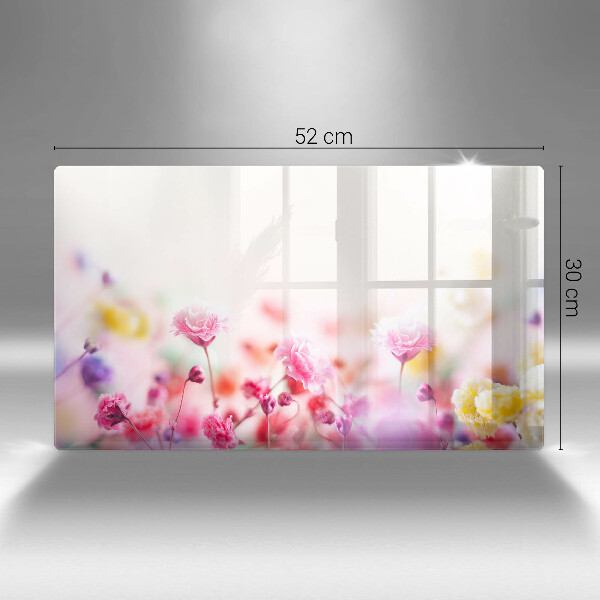 Krájecí prkénko skleněné Květinová louka