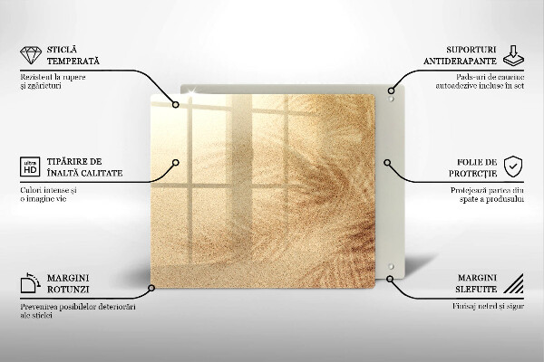 Krájecí prkénko skleněné Pláž písek dovolená