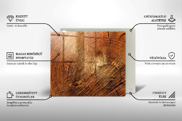 Skleněná krájecí deska Dřevo stromu