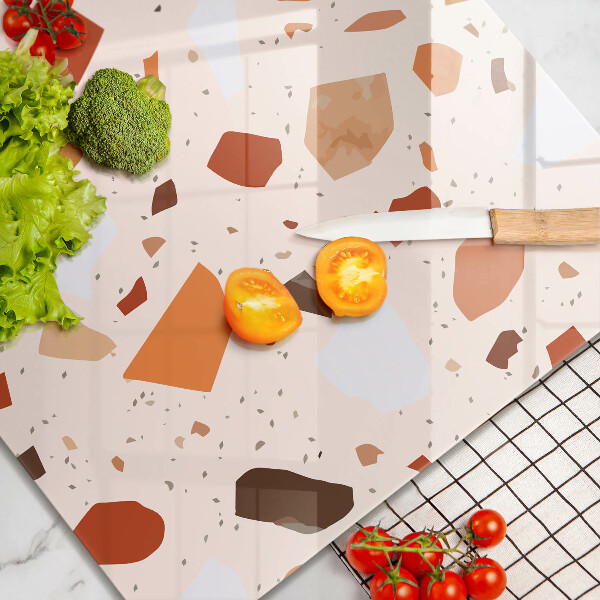 Skleněná deska do kuchyně Dekorativní kamenina