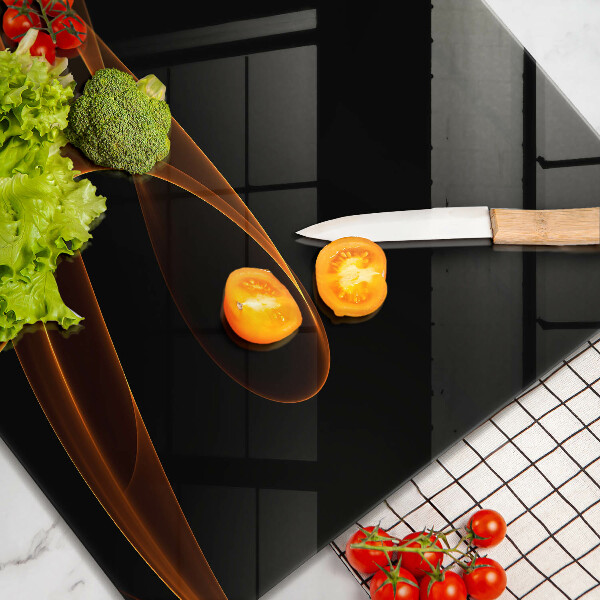 Krájecí prkénko skleněné Abstraktní linie