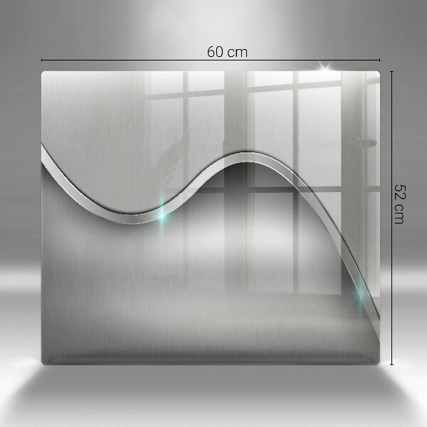 Krájecí prkénko skleněné Kovová abstrakce