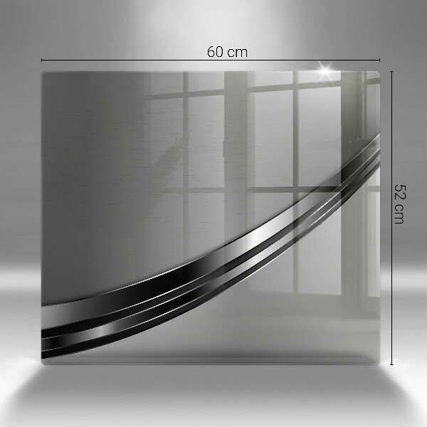 Krájecí prkénko skleněné Kovová abstrakce