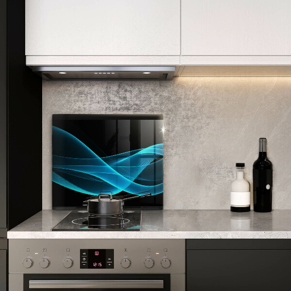 Krájecí prkénko skleněné Modrá abstrakce