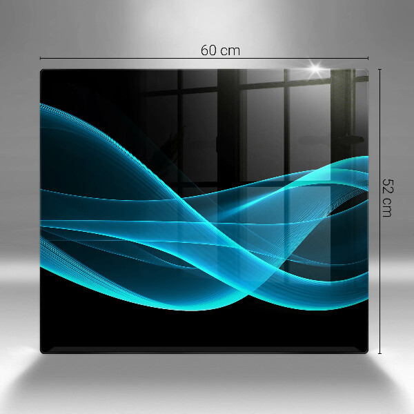 Krájecí prkénko skleněné Modrá abstrakce